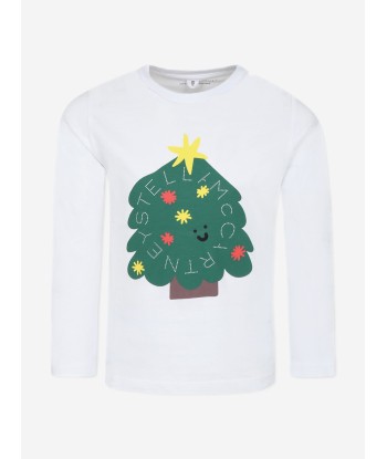 Stella McCartney Kids Christmas Tree T-Shirt in White ou a consommer sur place