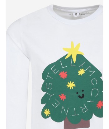 Stella McCartney Kids Christmas Tree T-Shirt in White ou a consommer sur place