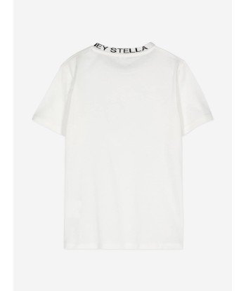 Stella McCartney Boys Logo T-Shirt in Ivory Les êtres humains sont 