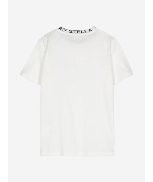 Stella McCartney Boys Logo T-Shirt in Ivory Les êtres humains sont 