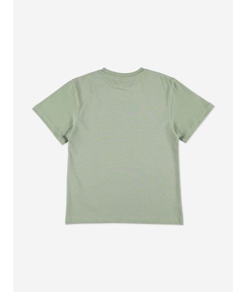 Stella McCartney Boys Logo Block T-Shirt in Green solde