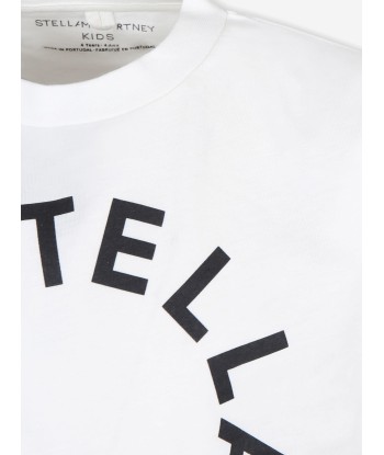 Stella McCartney Boys Circle Logo T-Shirt in Ivory Véritable concentré