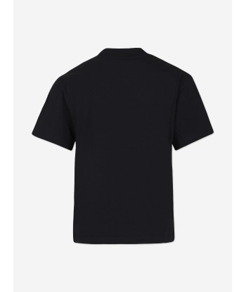 Stella McCartney Boys Circle Logo T-Shirt in Black vente chaude votre 