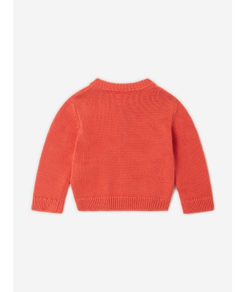 Stella McCartney Baby Girls Knitted Sheep Cardigan in Red Amélioration de cerveau avec