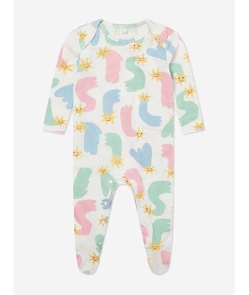 Stella McCartney Baby Girls Logo Babygrow Gift Set in Ivory commande en ligne