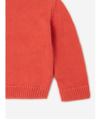 Stella McCartney Baby Girls Knitted Sheep Cardigan in Red Amélioration de cerveau avec