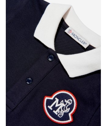 Moncler Enfant Baby Boys Logo Polo Shirt in Navy l'achat 