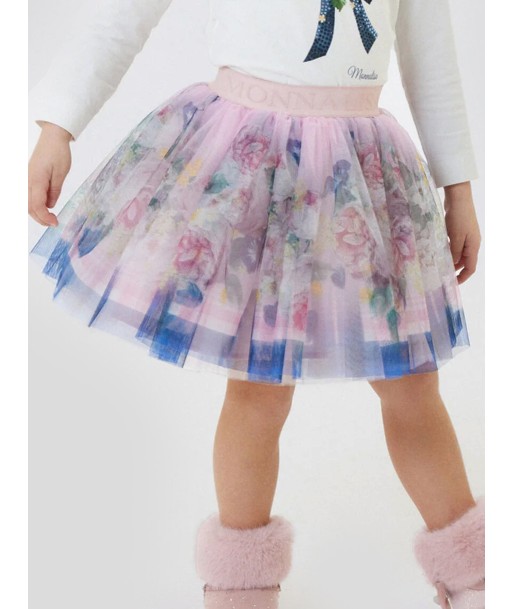 Monnalisa Girls Baroque Floral Skirt in Multicolour Voir les baskets