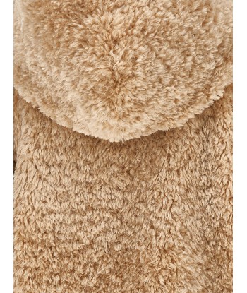 Monnalisa Girls Plush Faux Fur Jacket in Beige pour bénéficier 