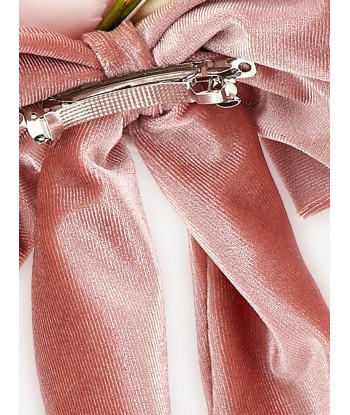 Monnalisa Girls Bouquet Velvet Bow Clip in Pink Amélioration de cerveau avec