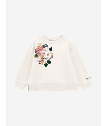 Monnalisa Girls Bouquet Tracksuit in Ivory meilleur choix