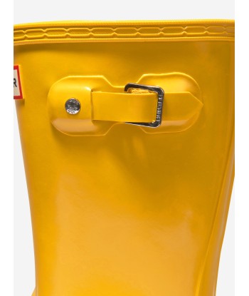 Hunter Kids Original Gloss Wellington Boots in Yellow 50% de réduction en Octobre 2024