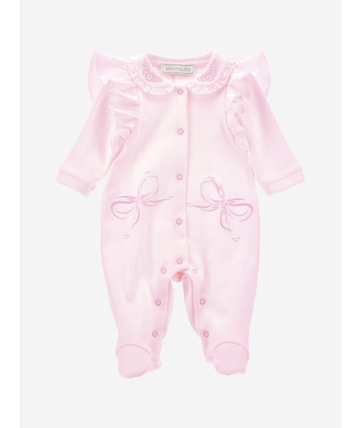 Monnalisa Baby Girls Bow Babygrow in Pink Découvrez la collection