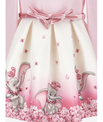 Monnalisa Baby Girls Disney Dumbo Neoprene Dress in Pink Véritable concentré