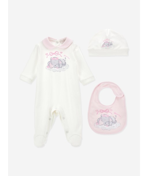 Monnalisa Baby Girls Dumbo Babygrow Gift Set in Ivory Les magasins à Paris et en Île-de-France