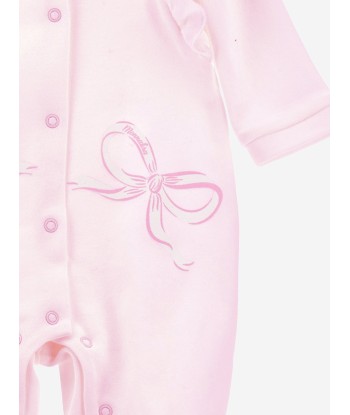 Monnalisa Baby Girls Bow Babygrow in Pink Découvrez la collection