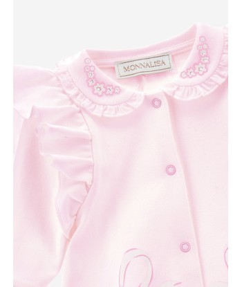 Monnalisa Baby Girls Bow Babygrow in Pink Découvrez la collection